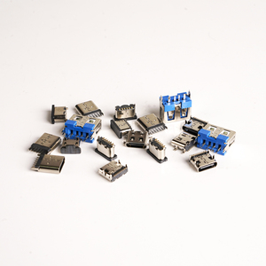 Handy-Ladestangenverbinder Usb OEM Rj45 weiblicher Verbinder PCB Frontmontierte Steckdose 30 M Max Verbinder Typ C 5 Stifte weiblich - Product Image 2