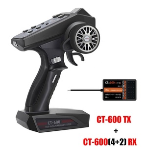 CT-600 CT400 6CH 4CH 2.4GHz无线电系统发射器遥控器，带CT-600 6通道接收器，用于遥控汽车船坦克 - Product Image 2