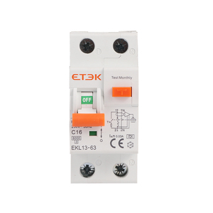Disyuntor de corriente residual con protección contra sobrecorriente RCBO, 1P + N, 10mA, 30mA, 100mA, 300mA - Product Image 2
