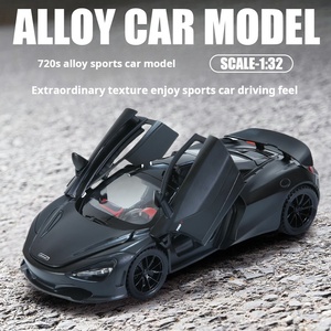 KMM 1901-7ベースアクリルボックス付きMCL 720s 1/32サウンドおよびライトドア開放可能ダイキャスト車玩具合金車モデルハイエンドボーイ - Product Image 2