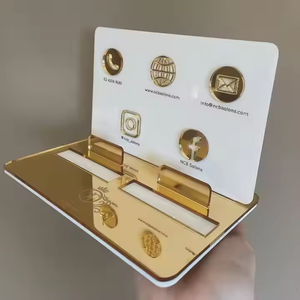 Mã QR Acrylic Logo khối đứng dấu hiệu phương tiện truyền thông xã hội kinh doanh đăng nhập mẫu gương truyền thông xã hội hiển thị mã QR - Product Image 1