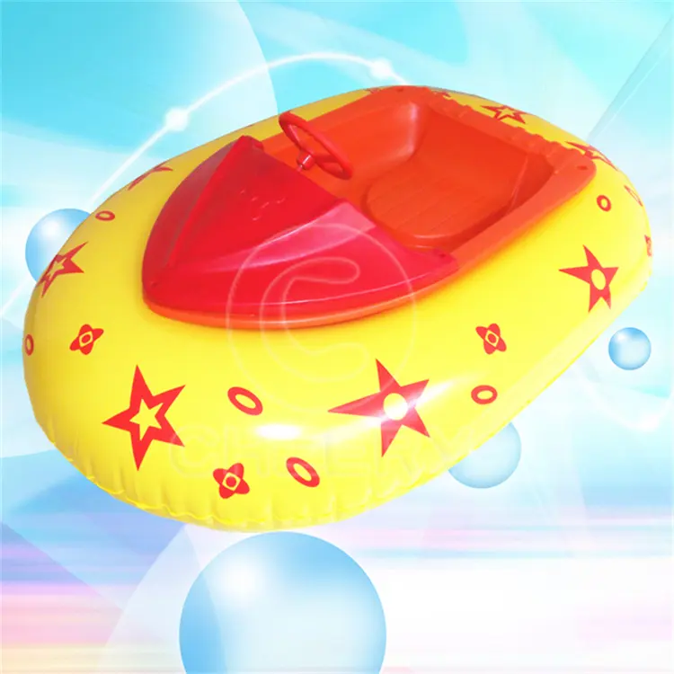 Parc aquatique jeux pour enfants dessin animé style animal gonflable moteur électrique bateau tamponneur