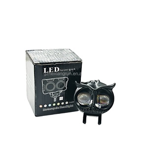 Type-C Charging <strong>Led</strong> Safety Warning Owl Light - <strong>an</strong> Innovative Motorcycle Spotlight Solution - Product Image 1