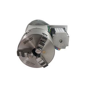 Hollow Shaft Rotary <strong>Axis</strong> K5M-6-100 100mm 3 Jaw Chuck <strong>Rotation</strong> 6:1 a <strong>Axis</strong> for Mini <strong>CNC</strong> <strong>Router</strong> Woodworking Engraving MachINE - Product Image 5