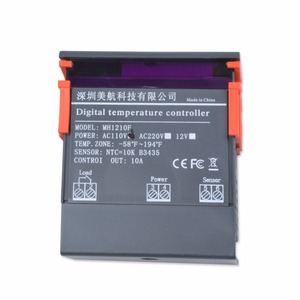 Mini DC 12V/10A <strong>Temperature</strong> <strong>Controller</strong> Electronic Thermostat MH1210F LED Digital Display -58F-194F <strong>Temperature</strong> Calibration - Product Image 3