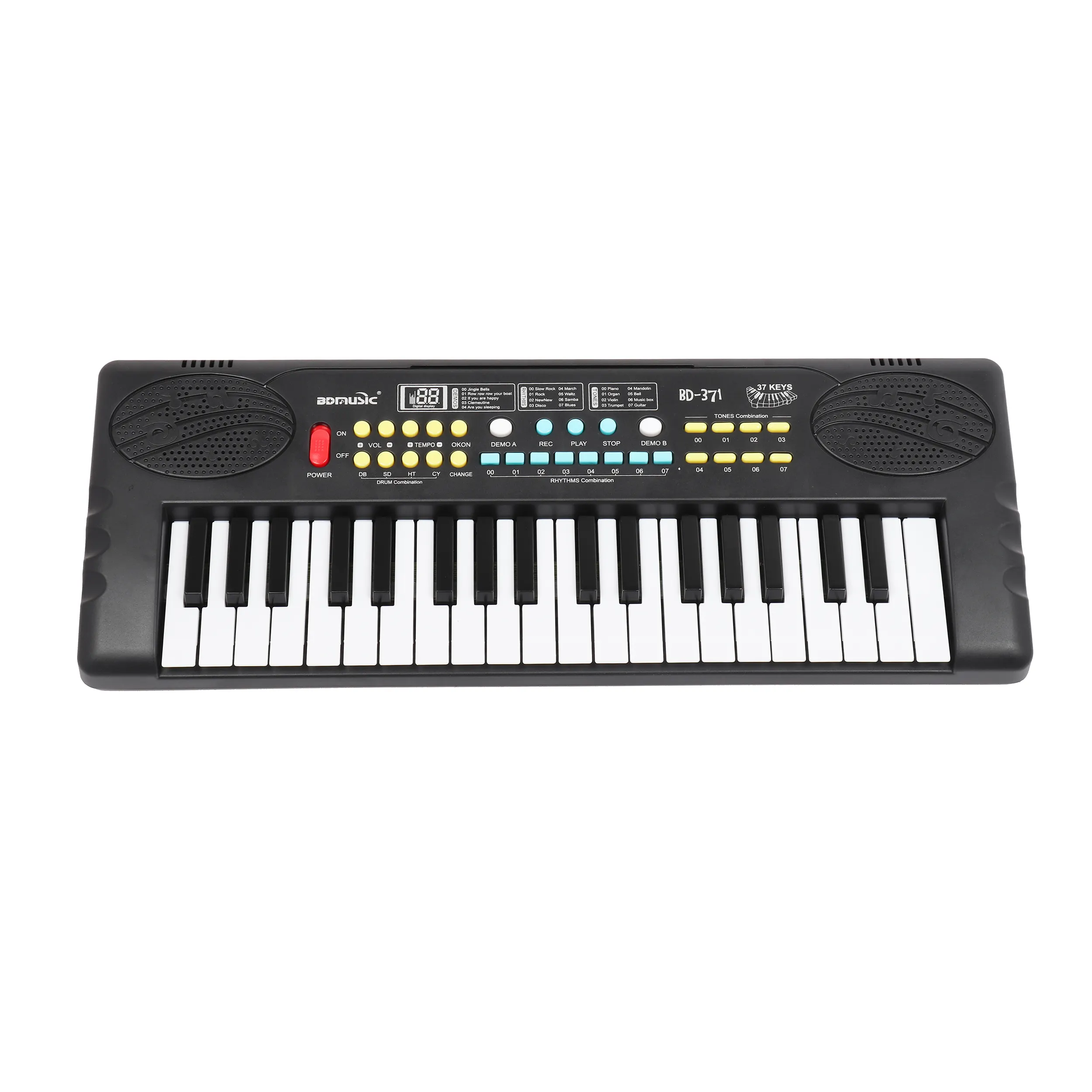 Teclado negro Piano Cliente Órgano electrónico Juguete para niños Instrumento de música para niños Teclado electrónico