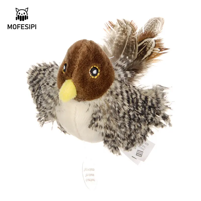 MOFESIPI新しいトレンドホットセール電子猫のおもちゃ屋内羽のおもちゃのためのインタラクティブなおもちゃの鳥かわいい