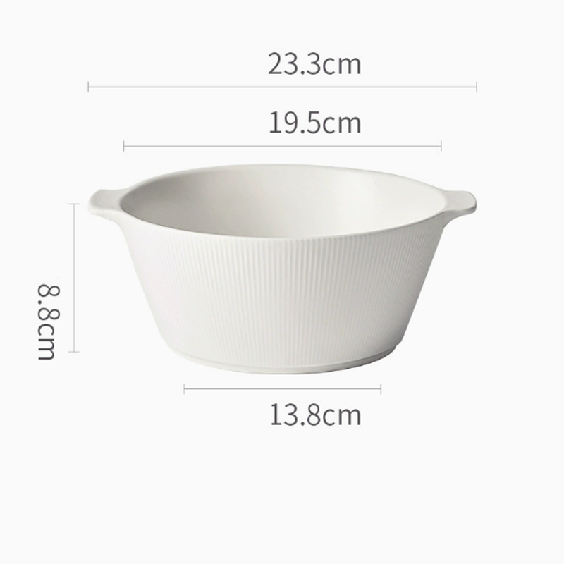 Tazón blanco de 7.7 pulgadas