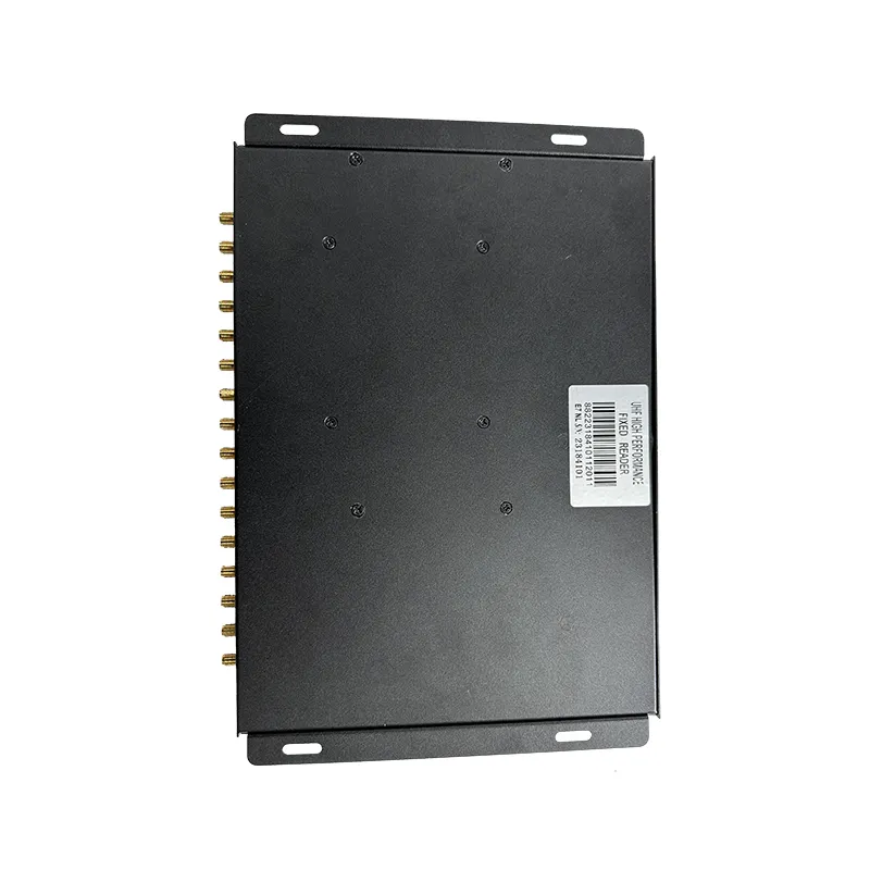 เครื่องอ่านการ์ด RFID พอร์ต16เสาอากาศ860-960MHz ระบบจับเวลากิจกรรมกีฬา E710 UHF RFID แบบคงที่33dBm