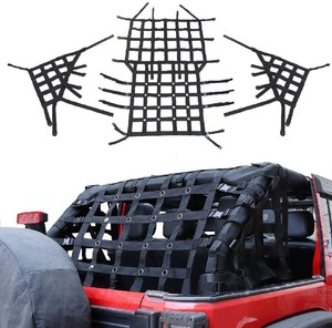 Good Price <strong>Customized</strong> Durable Polyester Webbing Cargo Net for Transport Adjustable Net for 2007-2018 <strong>Jeep</strong> Wrangler <strong>JK</strong> 4 Door - Product Image 6