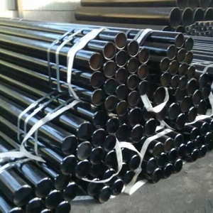 黑色钢管ERW焊接热轧面漆6m ASTM ASI直接工厂价格表结构油管BS认证