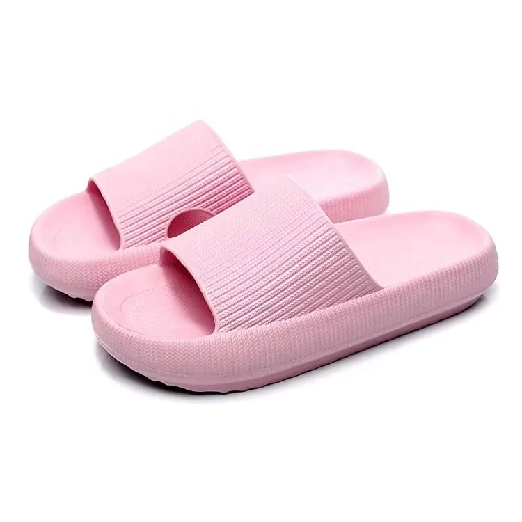 Zapatillas antideslizantes para mujer, Sandalias planas gruesas de interior con más colores