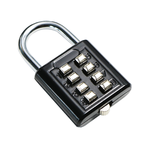 Anahtar kod kilidi metal alaşım anahtar kör kilit 8 haneli kombinasyon push button asma kilit - Product Image 1