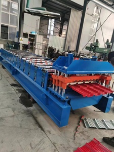 China Supplier's Used Q Tile Roof Roll Forming Machine Sale Glazed Iron Sheet Roofing Steel PLC Control <strong>System</strong> Motor Gear Core - Product Image 3