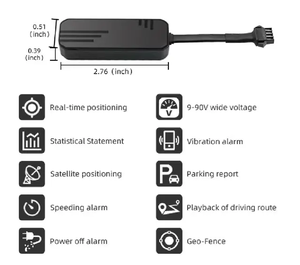Dual GNSS + LBS posizione GPS tracker auto 2G cablato dispositivo di localizzazione GPS per quattro ruote gestione della flotta di veicoli con motore chiuso - Product Image 3