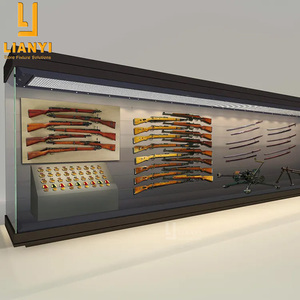 定制军事博物馆陈列柜玻璃博物馆设计和枪店陈列柜展示 - Product Image 1