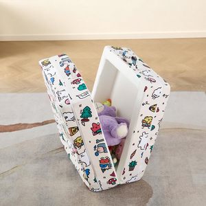 Đấu thầu vui tươi nhà máy tùy chỉnh Toddler du lịch giường có thể gập lại mềm bọt sàn cũi với không khí lớp vải và an toàn đường ray - Product Image 6