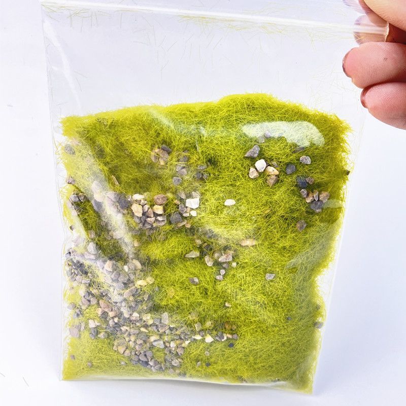 Herbe verte colorée - En sac - 50g