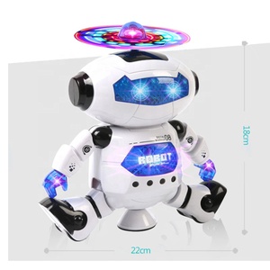 תואר 360 מסתובב שטח ריקודים חכם רובוט צעצוע חשמלי עם רובוטים צעצוע מוסיקה קלה