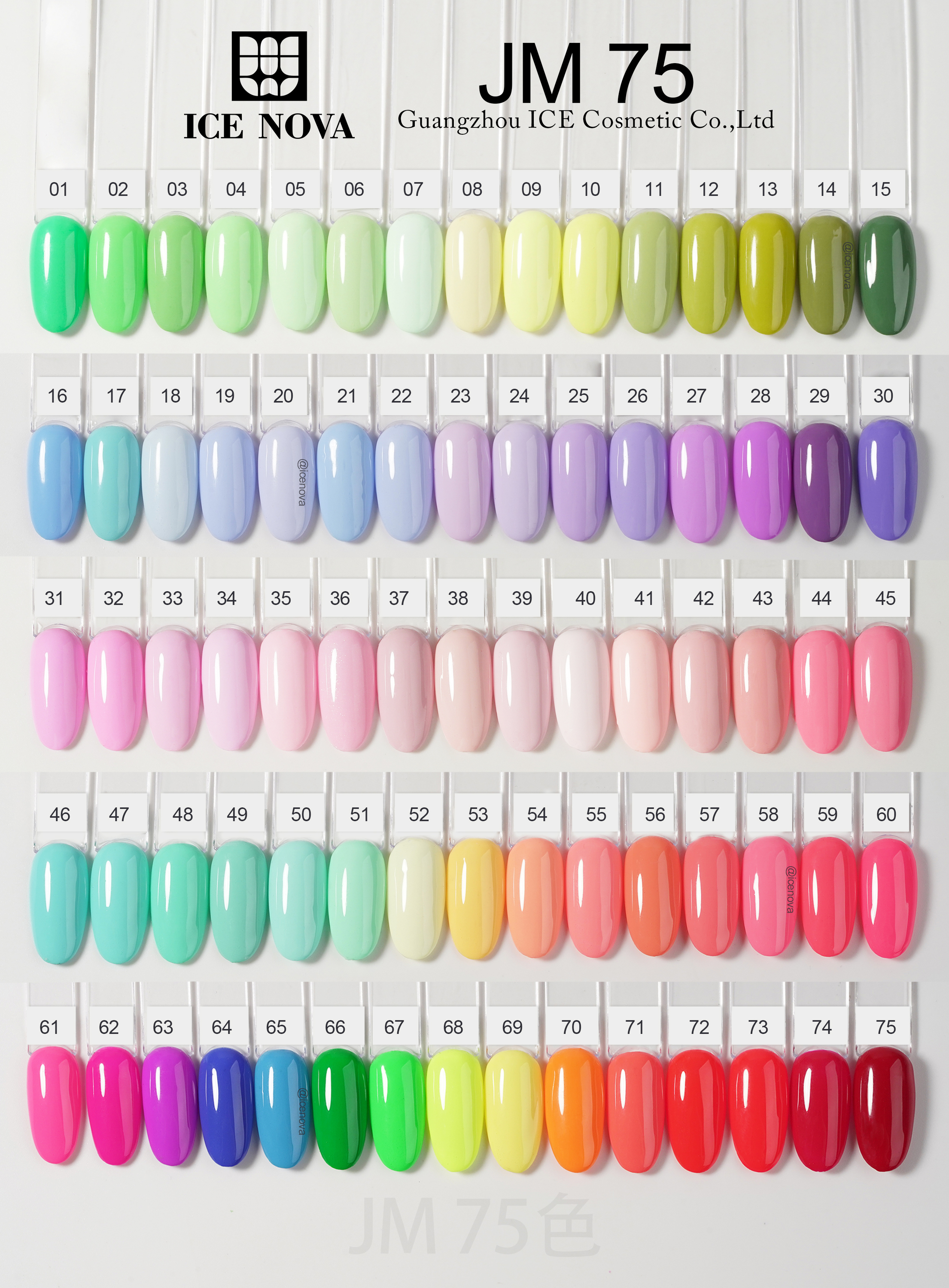 Carte de couleurs JM150 1