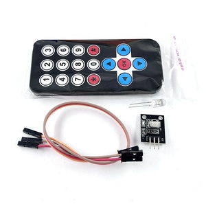 Kits de módulo de Control remoto inalámbrico IR infrarrojo negro Kit de bricolaje HX1838 para Raspberry Pi Smart Electronics Hot