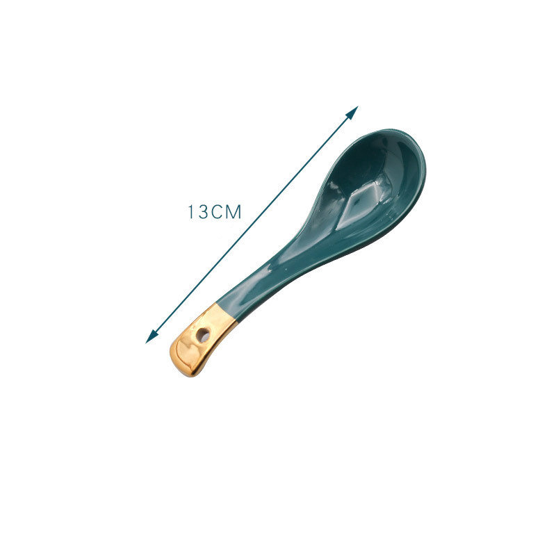 Green 13 cm small spoon