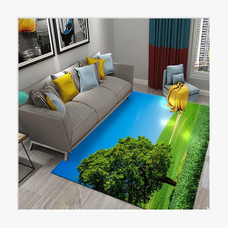 3D Baum Teppich Natur landschaft Landschaft Teppiche für Wohnzimmer Schlafzimmer Badezimmer Rutsch fester Teppich für Wohnkultur Fußmatten