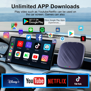 無料クラウドSim Carlink 10G 128Gb PlusドングルCarplay Android 13 Car Android Auto Tvワイヤレスカープレイ車用Aiボックス - Product Image 5