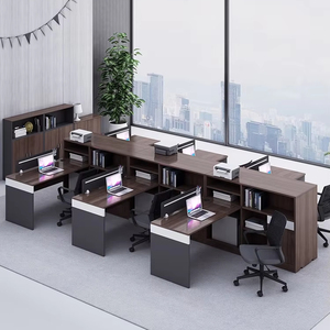 Wholesale Desk Cubicle <strong>Computer</strong> <strong>Table</strong> Workstation 4 Person Office Partition - Product Image 1
