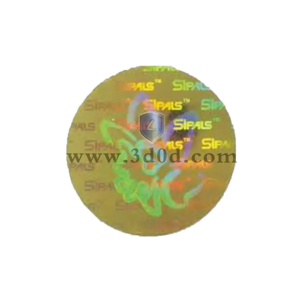 Etichetta di sicurezza dell'ologramma dell'adesivo 3D Anti-falso stampato personalizzato professionale Anti-codice Qr rende l'adesivo olografico