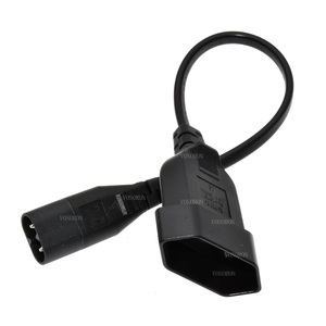 IEC320 C8 Male to Europe Schoko CEE7/16 Outlet Female Socket Power Extension Cable for PDU UPS - Product Image 1