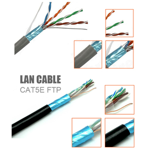 イーサネットコンピューターケーブルカテゴリ5 FTP F/FTP LANケーブル24awg4ペア0.5mm 0.52mm BA CCA - Product Image 5