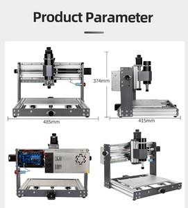 LUNYEE 3018 Plus 3,0 300*180mm CNC fresadora con Control de Software GRBL para fresado acrílico de madera MDF - Product Image 2
