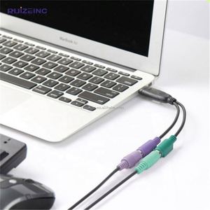 LBT热卖20厘米PS/2母对USB 2.0公线转换器适配器有源PS2电缆，用于鼠标、键盘、条形码扫描仪 - Product Image 2