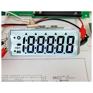 Prezzo di fabbrica Timer metro 7 segmento Display sfondo grigio monocromatico personalizzato LCD TN all'ingrosso OEM LCD Pantalla schermo - Product Image 2