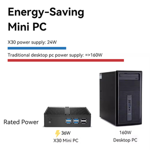 Minipc bilgisayar Intel Celeron Core I3 I5 Linux kol fansız Mini anakart masaüstü Barebone kişisel taşınabilir PC - Product Image 3