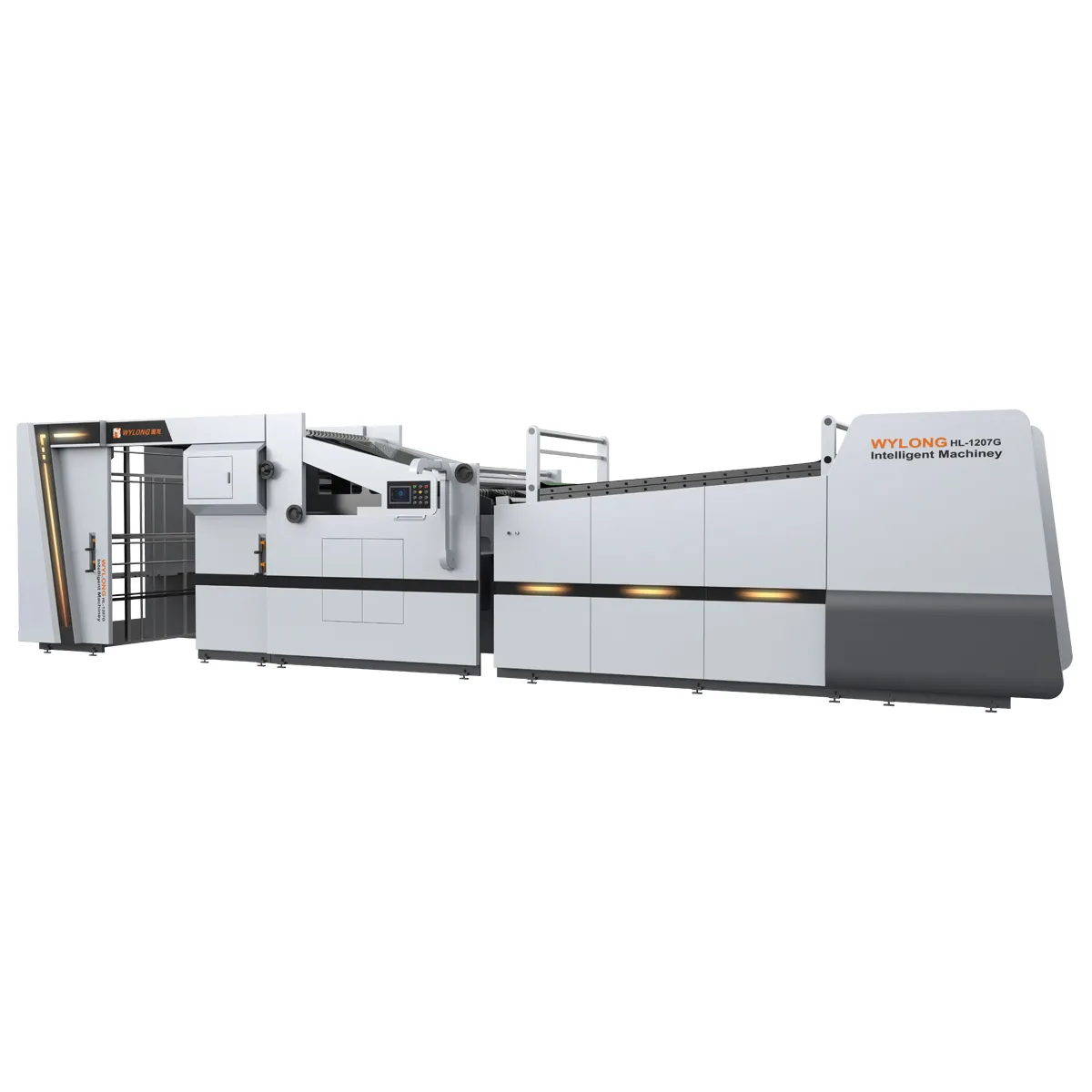 Wylong Automatic Glue High Speed Paper Printing Cardboard Laminating Machine For Color Cartons