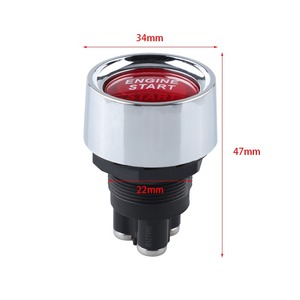 IP67 12V/24V indicatore di accensione per barca da corsa in metallo elettronico 1NO1NC interruttore a combinazione pulsante di avviamento del motore per le regate nautiche - Product Image 3