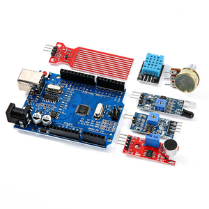 Robotstarter başlangıç kiti perakende kutusu ile okul çocuklar için eğitim programlama kiti eğitici oyuncaklar arduino uno r3 için