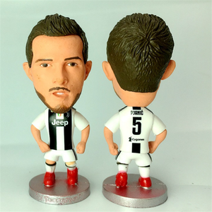 3DミニプラスチックサッカーサッカースターMessi <span class=keywords><strong>Ronaldo</strong></span> Van dijk Hazard Molas Neymar actionPVCフィギュアキーリングチェーン