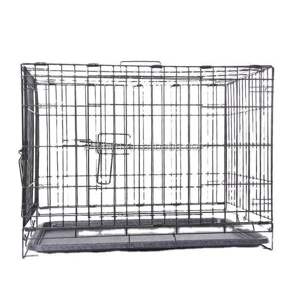 Haierc mejor mascota 30 "plegable grande alambre de la jaula para mascotas para perro gato de Casa de perro de Metal caja