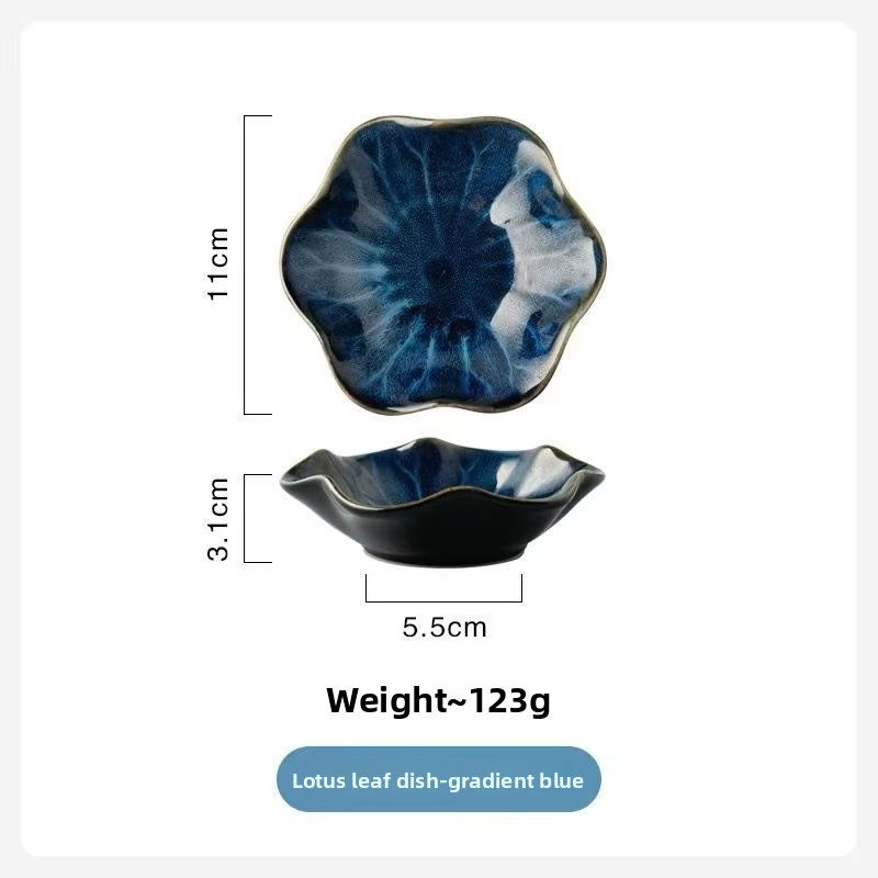 Les feuilles de lotus deviennent bleues