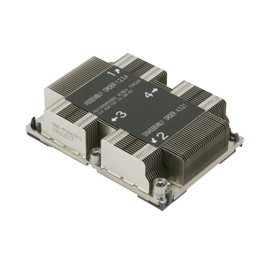 1UサーバーCPUヒートシンク長方形パッシブファンレスCPUクーラーアルミジッパーフィン付きLGA 3647 CPU冷却 - Product Image 1