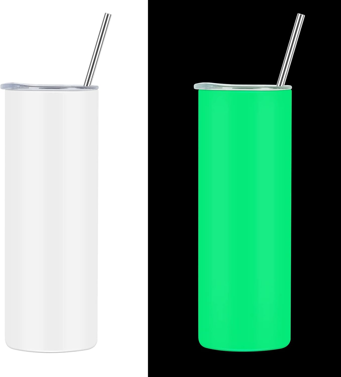 สีขาวเปลี่ยนเป็นสีเขียว50ชิ้น
