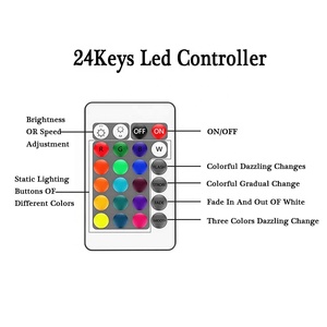 DC5-24V синий зуб-Wi-Fi/RGB/RGBW LED контроллер Android IOS APP 24Key пульт дистанционного управления для 5050 RGB/RGBW Светодиодная лента - Product Image 4