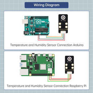 Sensor de temperatura y humedad Compatible con sensor robot Hiwonder - Product Image 3