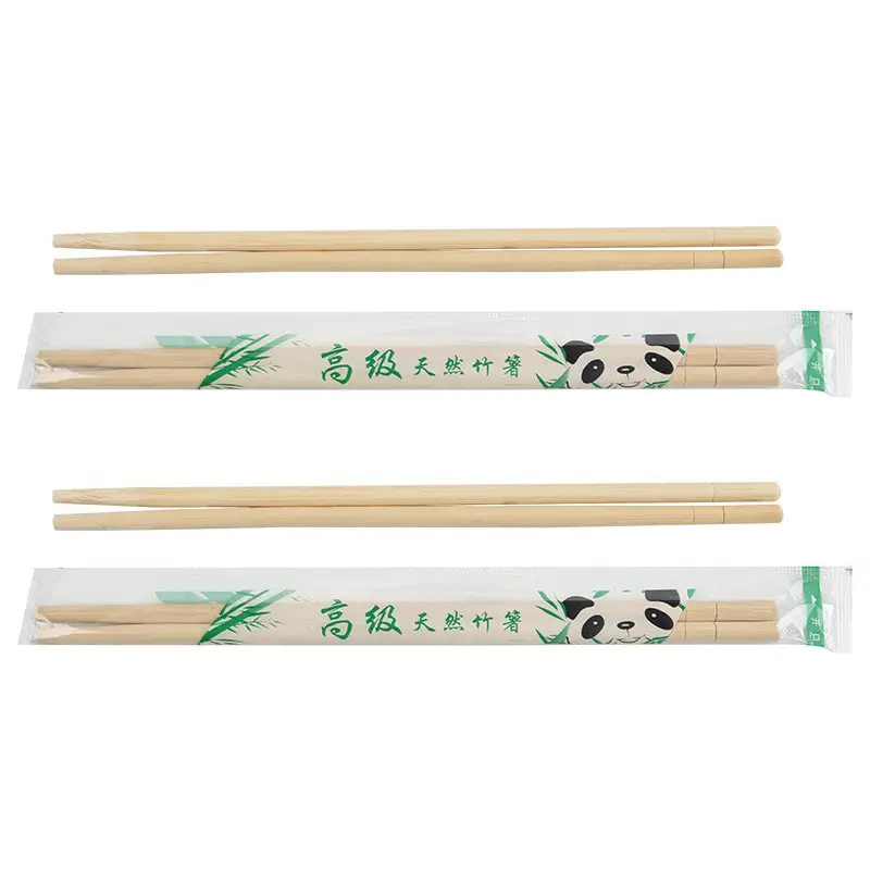Tek kullanımlık yemek sofra Chopstick üretici restoran toplu bambu çubuklarını özelleştirilmiş çubuklarını bambu Logo ile