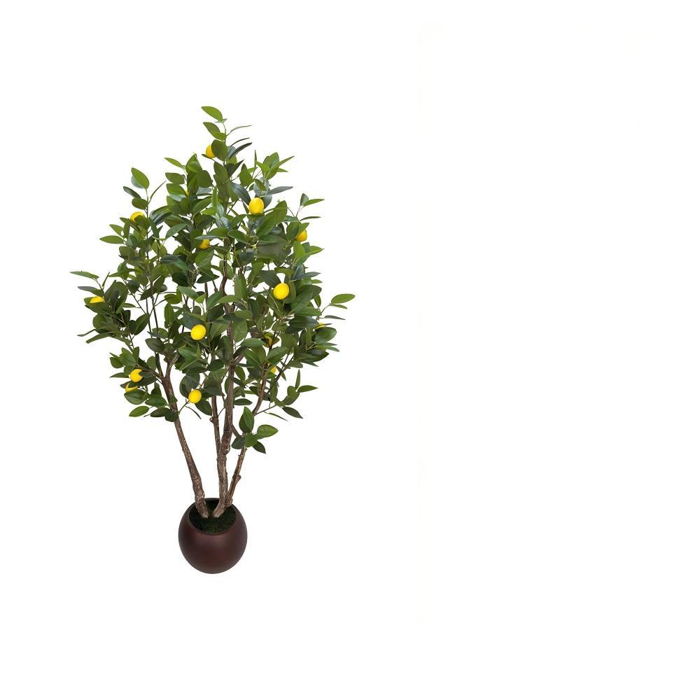 Árbol de limón artificial de 1,8 m con múltiples tallos