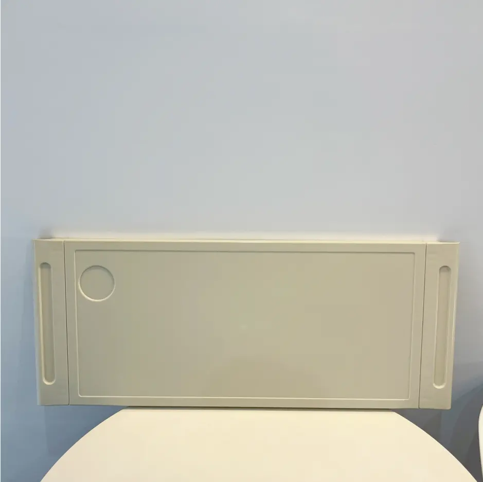 Mesa de cama de jantar hospital, mesa de hospital para cama elástica, placa branca de refeição
