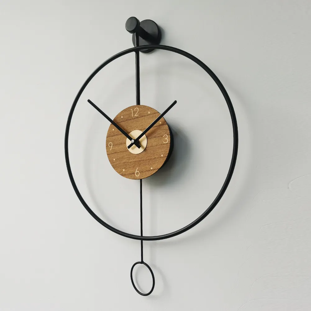 Creativo 2023 sala de estar simple decoración de pared reloj decoración del hogar nórdico moderno minimalista Relojes de pared diseño arte reloj de péndulo